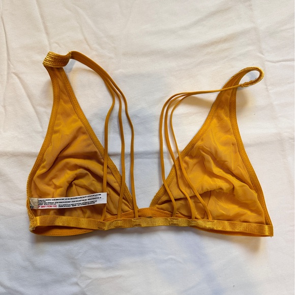 Corduroy yellow mustard bralette. - Picture 3 of 3